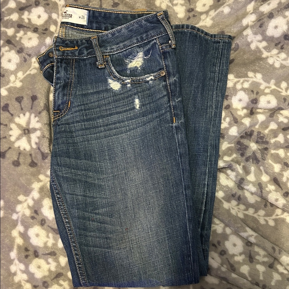 Hollister Women's Straight Leg Blue Jeans